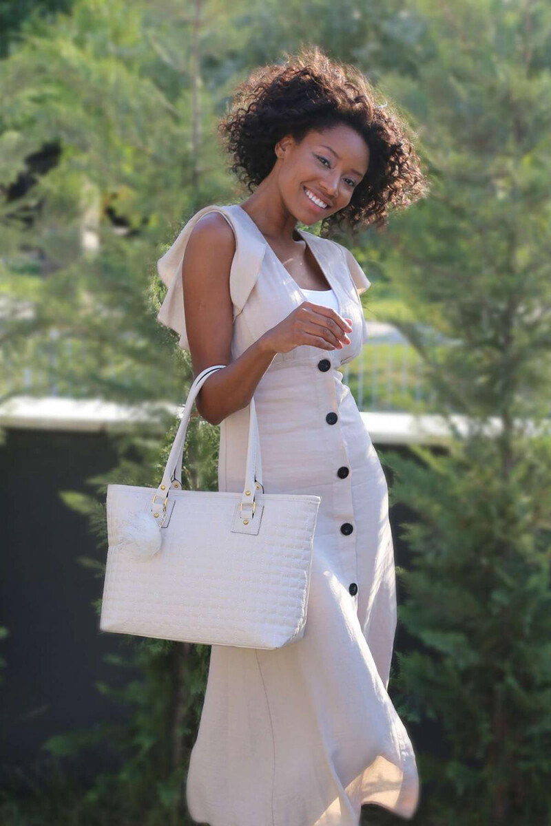 Stilgo - Krem El ve Omuz Çantası STL-AK09Z_1031